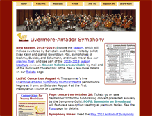 Tablet Screenshot of livermoreamadorsymphony.org